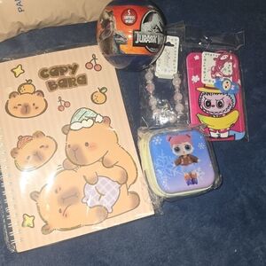 Capybara Kids Gift Set with Purple and Pink Accessories